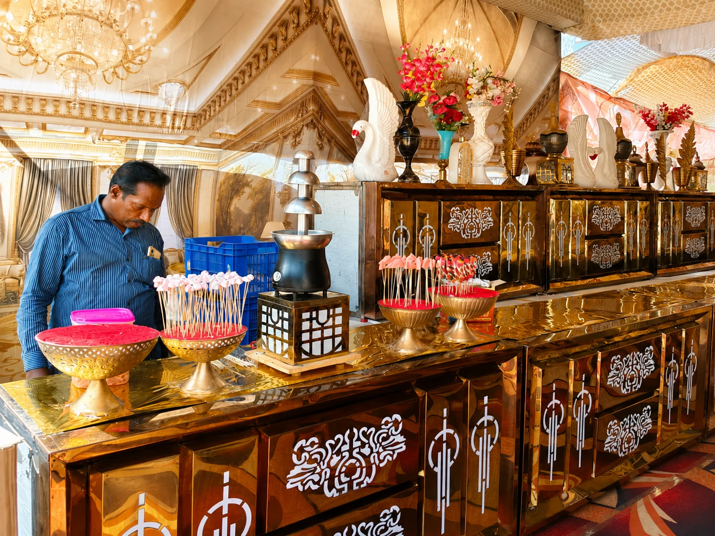 Chocolate Fountain Counter
